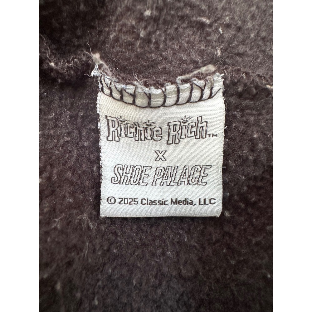 Shoe Palace Richie Rich Zip Up Hoodie Mens L Black Graphic Dollar Sign Full Zip - Picture 4 of 8